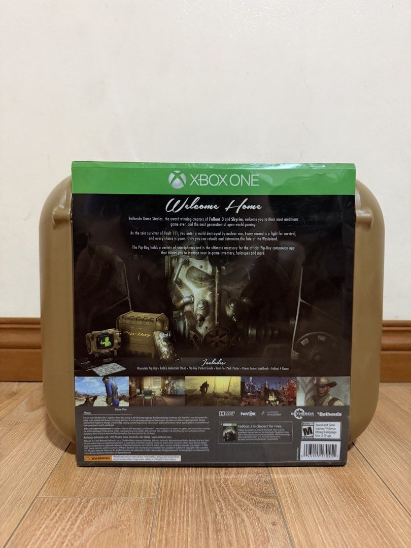 XBOX ONE Fallout 4 Pip Boy Edition (Category: Xbox) located in Mandaluyong City. Submitted by imagsan (Listing ID 1439812317, Image 2). Description: For Sale: XBOX ONE Fallout 4 Pip Boy Edition Price: 7,500 ITEM Description: 2nd Hand Used Box Condition 7/10 - (See Pics) I’ll Throw in a FREE Fallout 76 Steelbook Contact No. Will be given upon dibs or Buyer Location: Meetup or Pickup (Lalamove) Puregold Kalentong Makati Area.