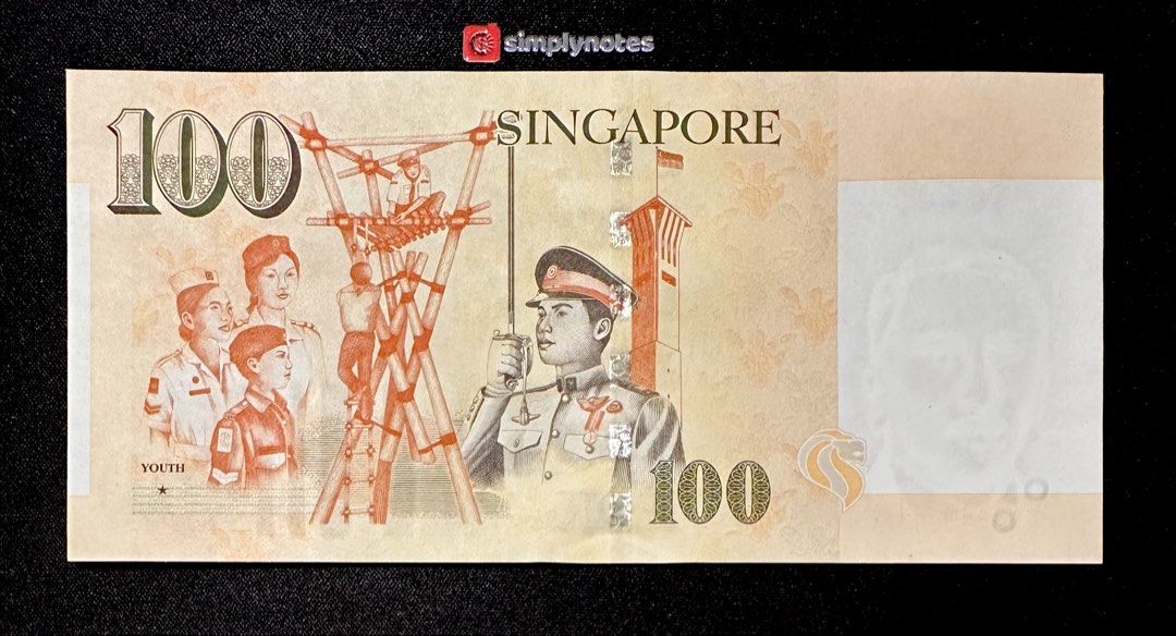 011111 $100 Almost Solid Binary (Category: Currency) located in Singapore. Submitted by simplynotes (Listing ID 1440139802, Image 3). Description: Portrait $100 Banknote 3AS011111 Almost Solid Binary Like New.