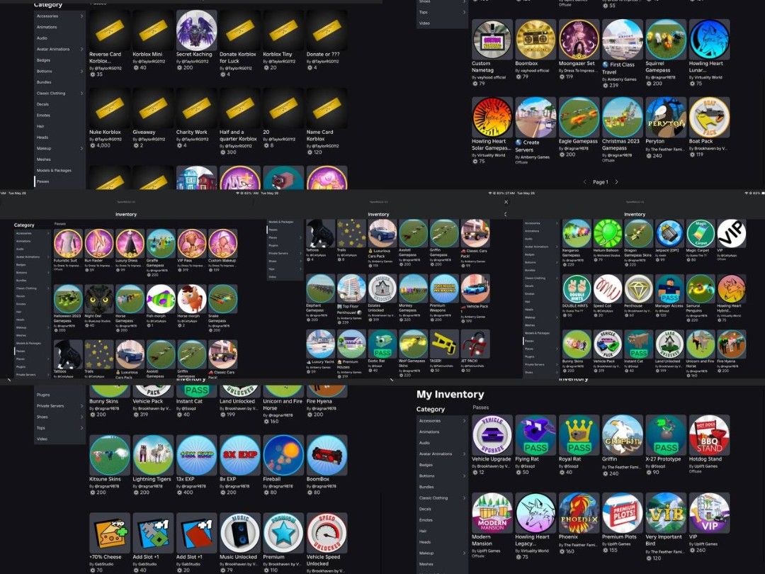 Account: Korblox Rich Account (140k+ summary) WITH ROBUX (Category: In-Game Products) located in Baguio. Submitted by arjivees_gaming_corner (Listing ID 1440022721, Image 2). Description: DM if interested No refund once logged in 1300+ Robux Balance Includes: Robux Avatars (Korblox etc) Has lot of gamepasses (Adopt Me/dress to impress/etc) Have vampire emote/animation/etc Has limited items Has Robux exclusive items kindly check the pictures poste