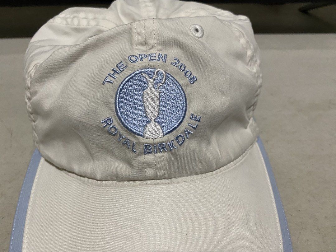 Adidas The Open Championship Golf Cap (Category: Caps & Hats) located in Manila. Submitted by resi.diaz (Listing ID 1440098425, Image 2). Description: - Adidas Golf Cap for The Open Championship - Features a light blue brim - Adjustable strap for a custom fit - Made from a comfortable polyester, polyamide, and elastane blend - One size fits all design.