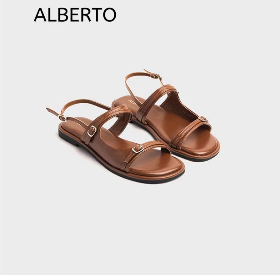Alberto sandals (Category: Flats & Sandals) located in Rizal. Submitted by loved_stuffs_2 (Listing ID 1440115966, Image 1). Description: NO LOW BALLER‼️ Once used Size 39 With box Available unless stated sold.