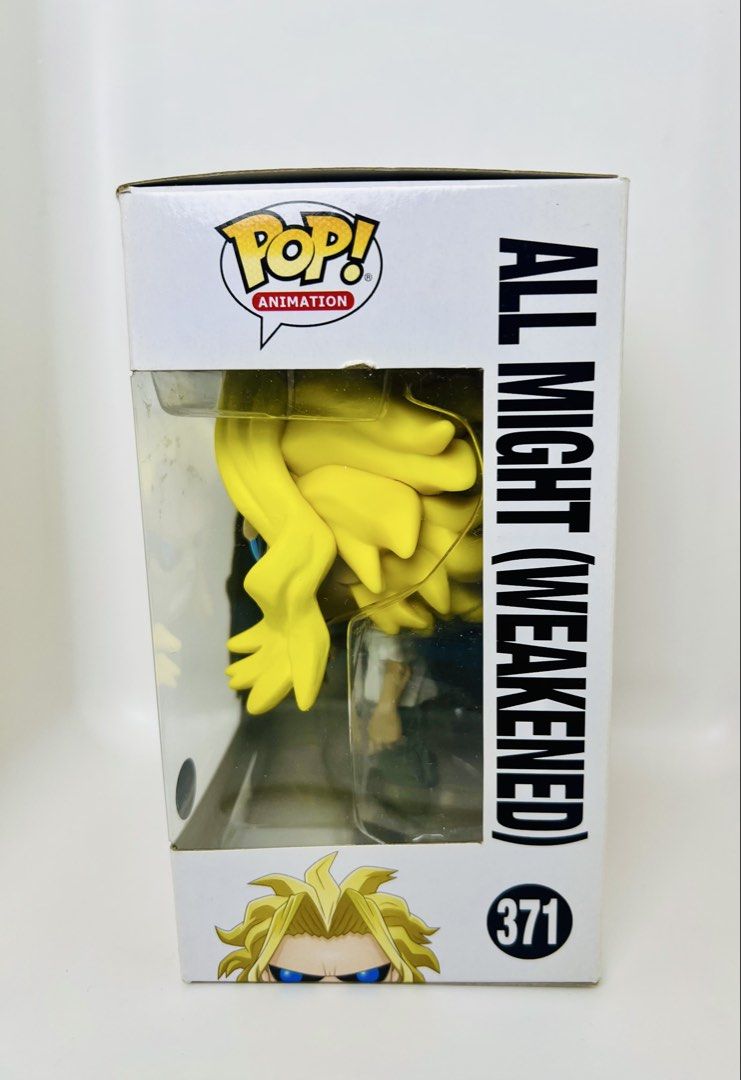 All Might Weakened 371 (Category: Figurines & Statues) located in Apalit. Submitted by jjs_thrift_finds (Listing ID 1440097442, Image 2). Description: 💥💥💥Funko Pop! All Might (Weakened) #371 #MyHeroAcademia Price: ₱600 Transaction: MOP: GCash / Bank Transfer / Cash MOD: Lalamove / Grab (Buyer shoulders SF) Meetup: Mandaluyong.