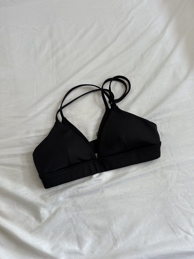 Alo Yoga padded triangle bralette, Women's Fashion, Activewear on Carousell