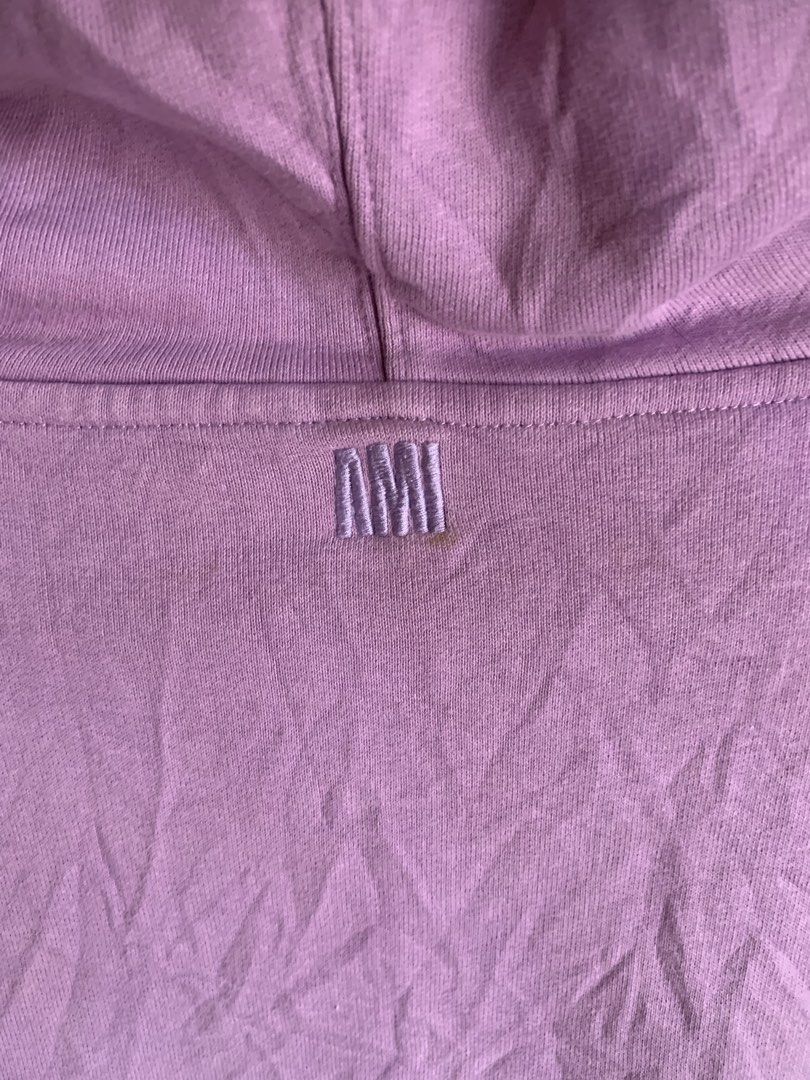 AMI Purple Heart Logo Hoodie(AUTHENTIC) (Category: Hoodies) located in Manila. Submitted by pole.thirft (Listing ID 1440041576, Image 3). Description: -FIT FOR XL TO XXL - Authentic AMI Alexandre Mattiussi hoodie - Lovely lavender purple color - Signature AMI heart logo embroidered on chest - Smaller AMI logo detail on back near hood - Front kangaroo pocket - Adjustable drawstrings for hood - Made in Portugal Issue some faded part pero kaya pa na