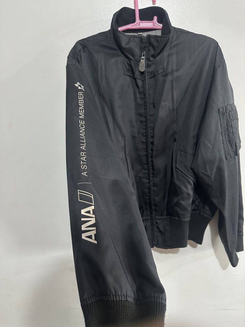 ANA Star Alliance Bomber Jacket Limited Edition (Category: Coats, Jackets and Outerwear) located in Manila. Submitted by topirrs (Listing ID 1440042639, Image 3). Description: 🖤 ANA All Nippon Airways Bomber Jacket ✈️ Star Alliance Member Edition Rare Japanese airline bomber jacket — not available in regular stores! Official ANA merchandise from Japan’s largest airline. 🔹 Condition: Preloved, good condition 🔹 Size: Large 🔹 Color: Black 🔹 Det