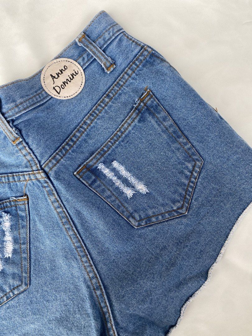 Anno Domini Distressed Denim Shorts (Category: Shorts) located in Manila. Submitted by girlypop_444 (Listing ID 1440171701, Image 3). Description: High waist Short size 26 Good as new.