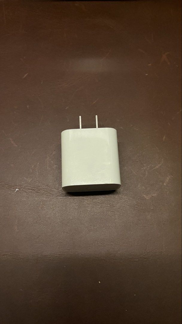 Apple 20W USB-C Power Adapter (Category: Chargers & Cables) located in San Juan City. Submitted by kaelarafer (Listing ID 1440131630, Image 1). Description: Apple 20W USB-C Power Adapter Original; no box One for ₱800, both for ₱1500.