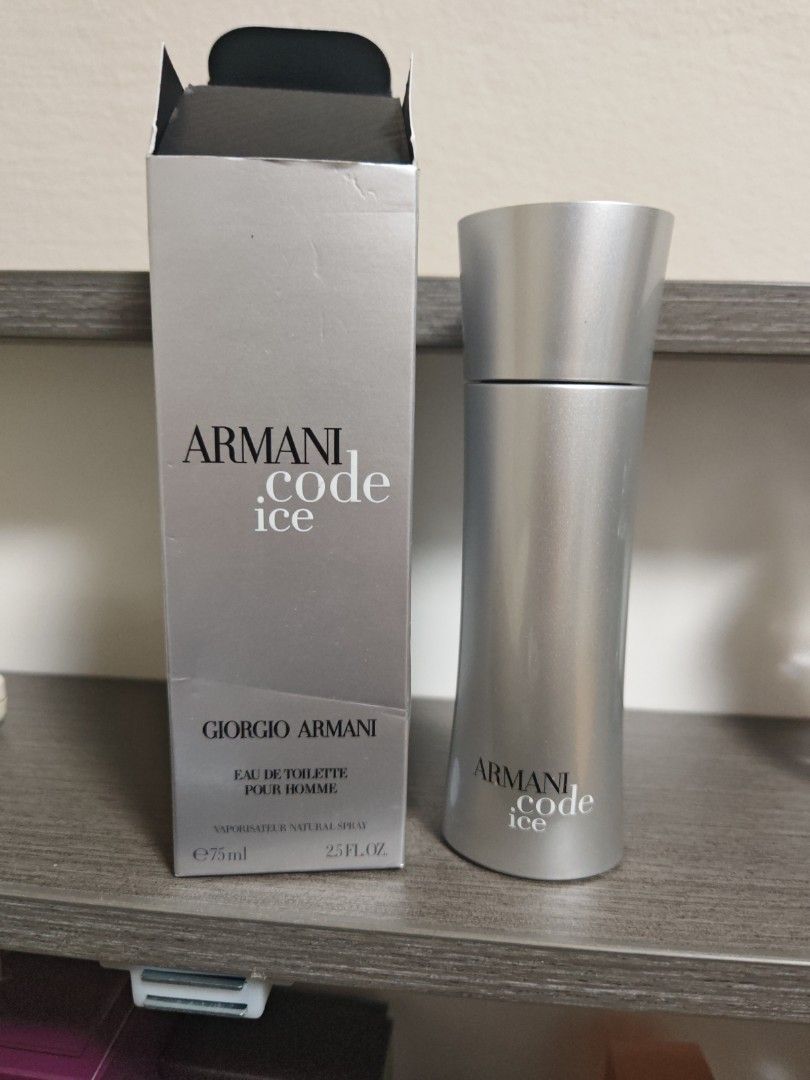 Armani code ice (Category: Fragrance & Deodorants) located in Singapore. Submitted by harinugroho._. (Listing ID 1440180719, Image 1). Description: Like 20/75ml left.
