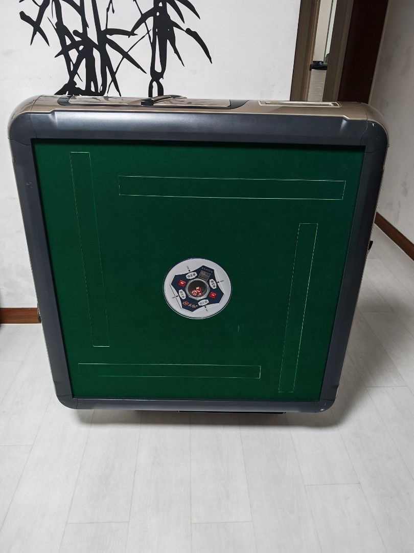 Automatic Elevator Mahjong Table Refurbished (Category: Toys & Games) located in Singapore. Submitted by luck360 (Listing ID 1440088879, Image 1). Description: Auto folding table, elevator model Got this table from a friend(bought for $750), and then I refurbished the table -Tiles fully washed -Table felt changed to new one -Wheels replaced with new ones -Deep cleaned the whole table Ready to plug and play once delivered Size 40 tiles, comes with