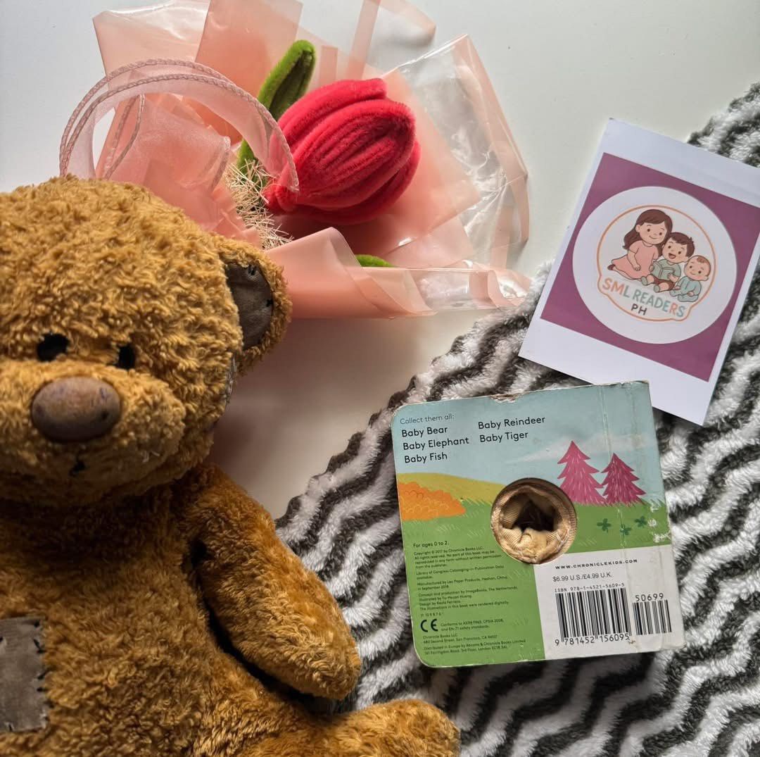 Baby Bunny Finger Puppet Board Book (Category: Children's Books) located in Taguig. Submitted by smlreadersph (Listing ID 1440016897, Image 2). Description: 💗 𝐁𝐚𝐛𝐲 𝐁𝐮𝐧𝐧𝐲 – 𝐅𝐢𝐧𝐠𝐞𝐫 𝐏𝐮𝐩𝐩𝐞𝐭 𝐁𝐨𝐚𝐫𝐝 𝐁𝐨𝐨𝐤 Author: Chronicles Publishing 📖 Condition: Preloved finger puppet board book in good condition, perfect for little hands and storytime fun! 🐰✨ 👧👦 Age Recommended: 1–4 years 📘 About the Book: Follow Baby Bunny on a cut