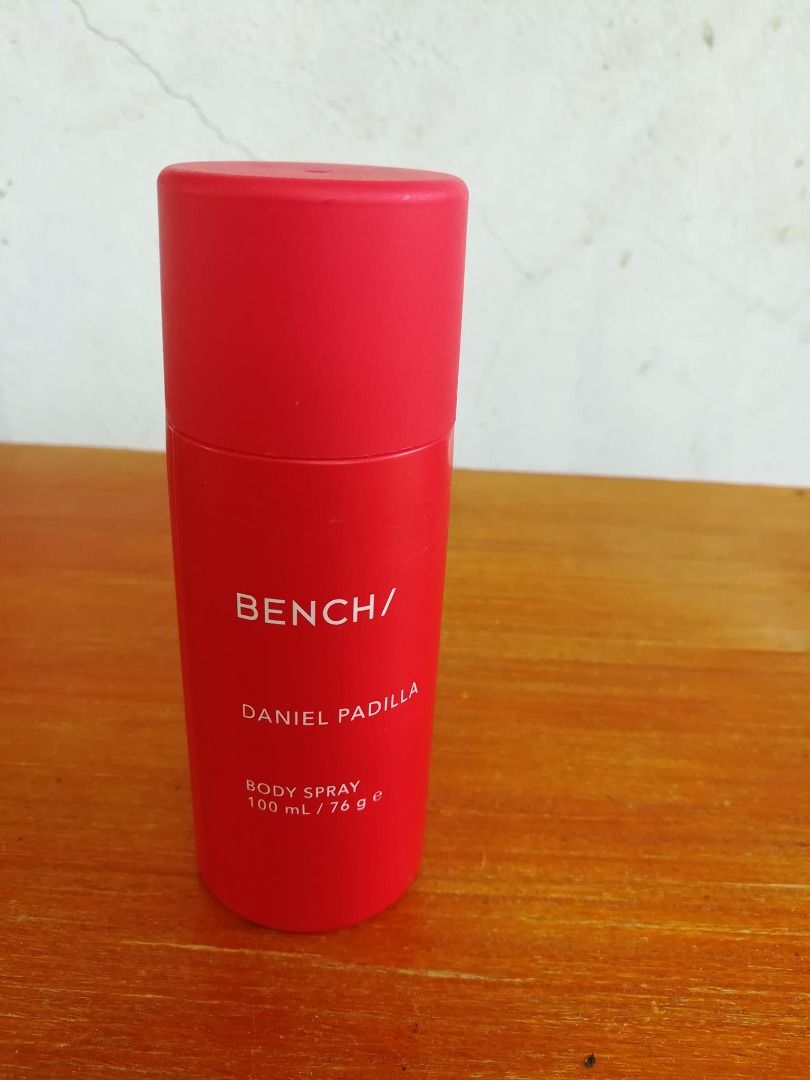 BENCH Daniel Padilla, AKAI Body Spray 100ml Red (Category: Fragrance & Deodorants) located in Tarlac. Submitted by tebanyakkirn (Listing ID 1440017180, Image 1). Description: - BENCH Body Spray featuring Daniel Padilla AKAI - Vibrant red can - 100 mL / 76 g - Perfect for all-day freshness - 2pcs available pm me for more details.