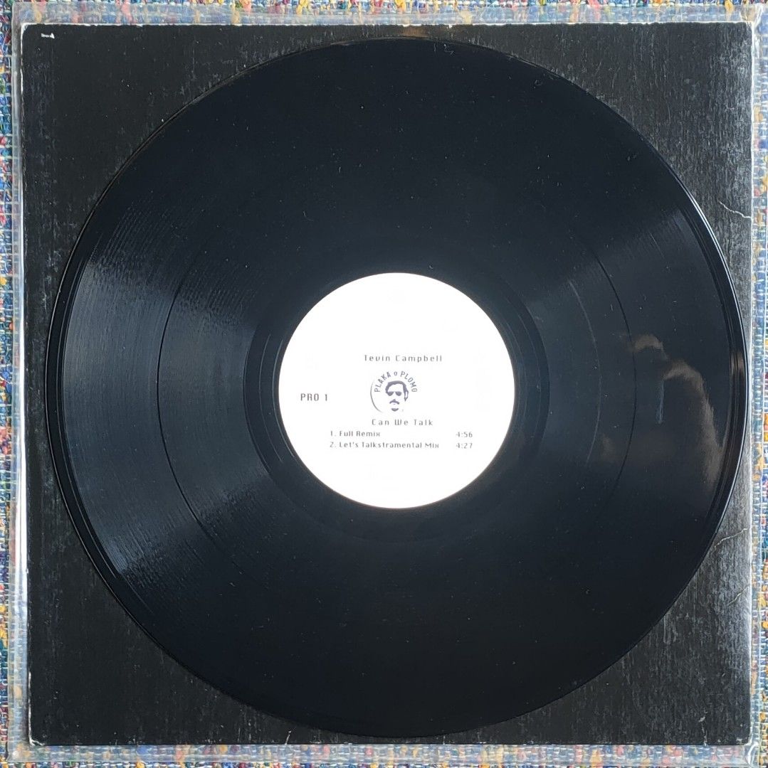 Tevin Campbell - Can We Talk 12" Vinyl Record (Category: Vinyls) located in Quezon City. Submitted by plaka.o.plomo (Listing ID 1440036644, Image 2). Description: Artist(s) : Tevin Campbell Song(s) : Can We Talk Year : Media : VG+ Color : Black Sleeve : Gen No. : 1x Vinyl Size : 12" RPM : 33 Country : Catalog No. : PRO Tracklist : - Side 1 1. Full Remix 4:56 2. Let's Talkstramental Mix 4:27 - Side 2 1. Backward Beats Mix 4:22 2. Remix Radio Mix 3