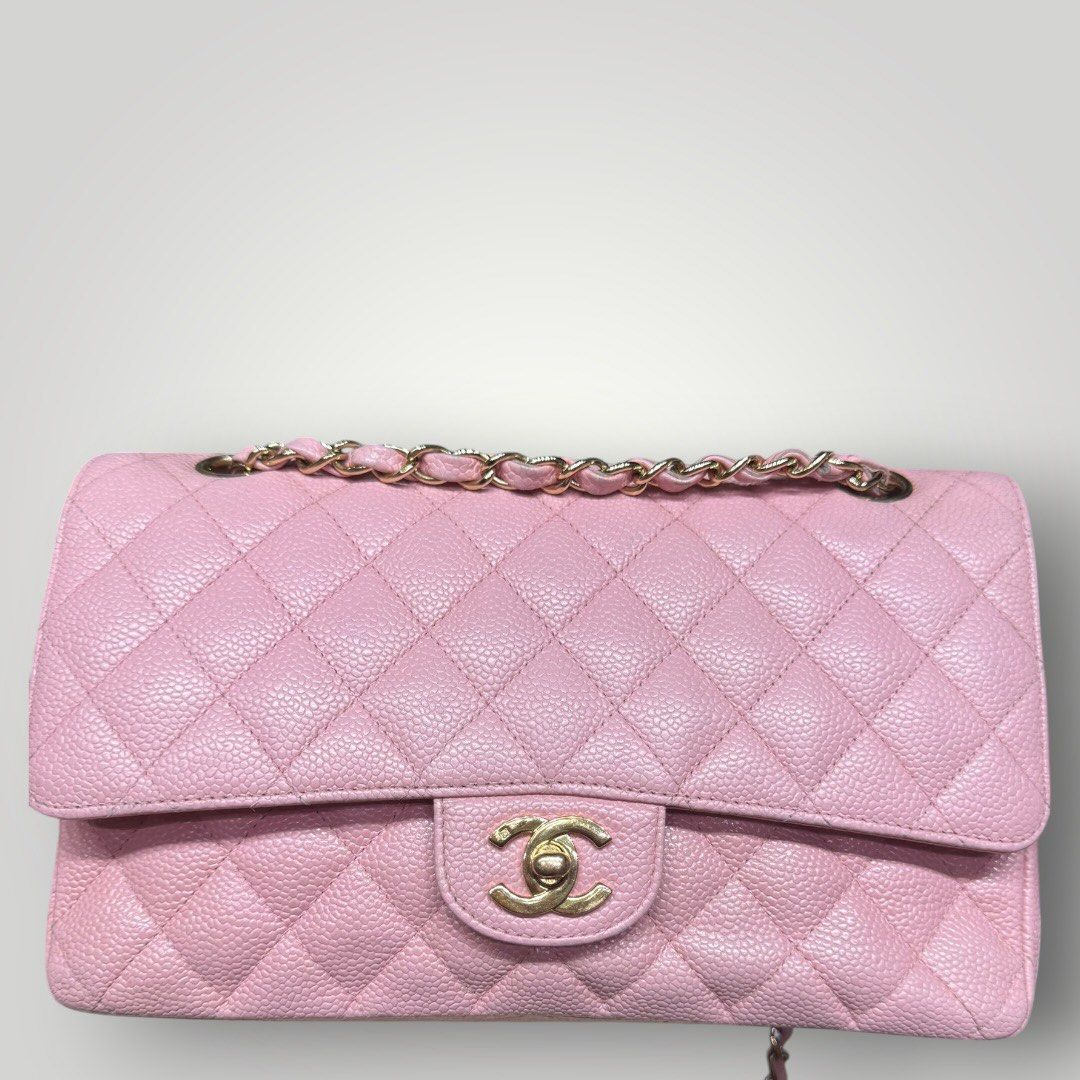 chanel classic medium double flap (Category: Luxury Bags & Wallets) located in Quezon City. Submitted by bhyngluxuryfindsph (Listing ID 1439417774, Image 1). Description: Rare color. Caviar series 9 like new condition message us on fb at bhyngluxuryfindsph or on ig bhyngluxuryfindsph_.