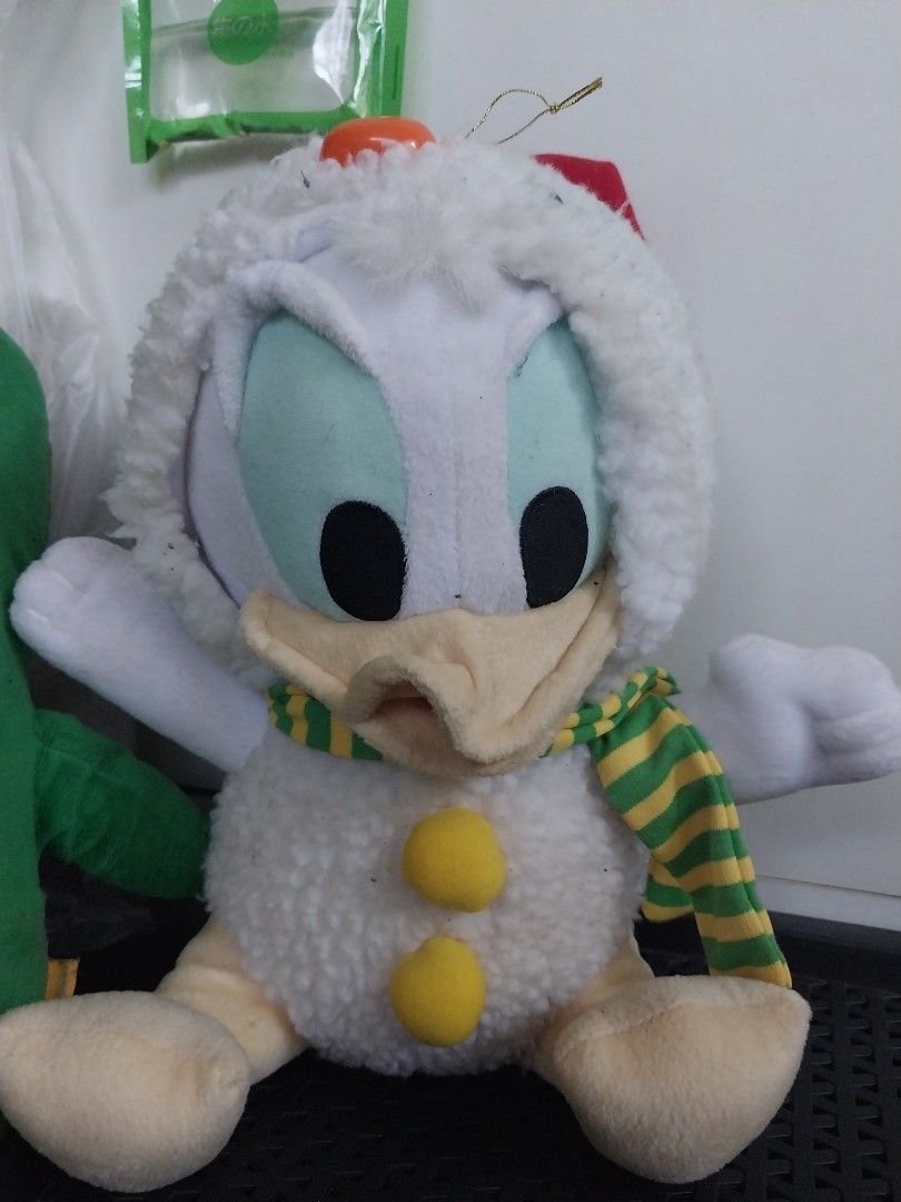 Christmas donald duck (Category: Plushies & Soft Toys) located in Abucay. Submitted by g_treasures (Listing ID 1439995958, Image 2). Description: 12 inches.