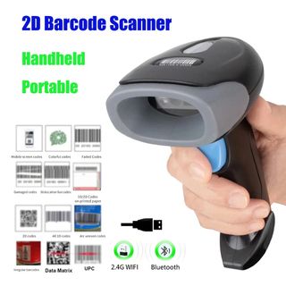 Bluetooth Wireless/Wired 2D Barcode Scanner, Portable Handheld 1D/2D Barcode Reader with Fast Recognition and CMOS Scanning, Suitable for Retail and Warehouses469268334704732160