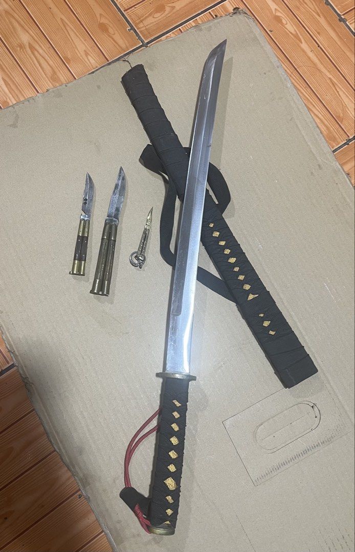 Collectible Butterfly Kn*fe & Katana (Category: Looking For) located in Cainta. Submitted by gs_garage_sale (Listing ID 1440125694, Image 1). Description: Collectibles Issues can be seen in the photos.
