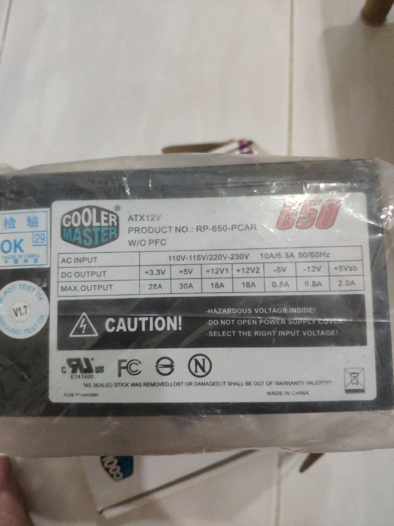 Cooler Master 650W ATX power supply464876404621987841