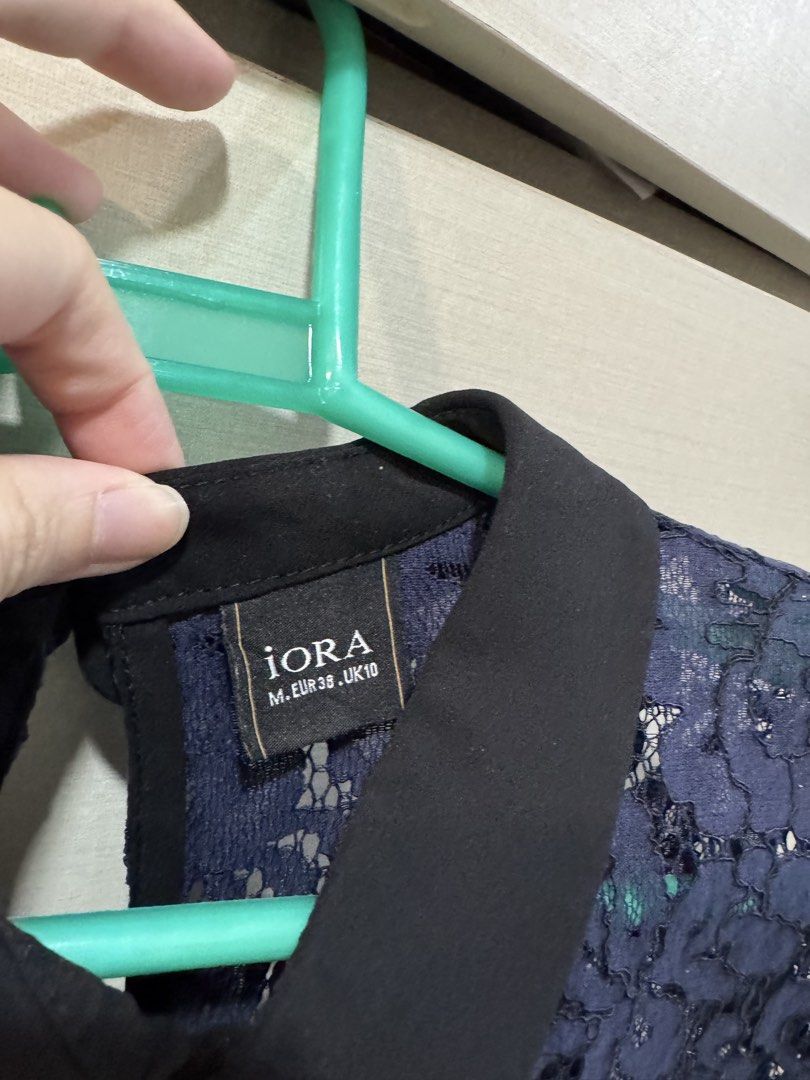 Dark Blue Laced Top (Medium) (Category: Blouses) located in Quezon City. Submitted by declutter_cts (Listing ID 1440158090, Image 2). Description: .