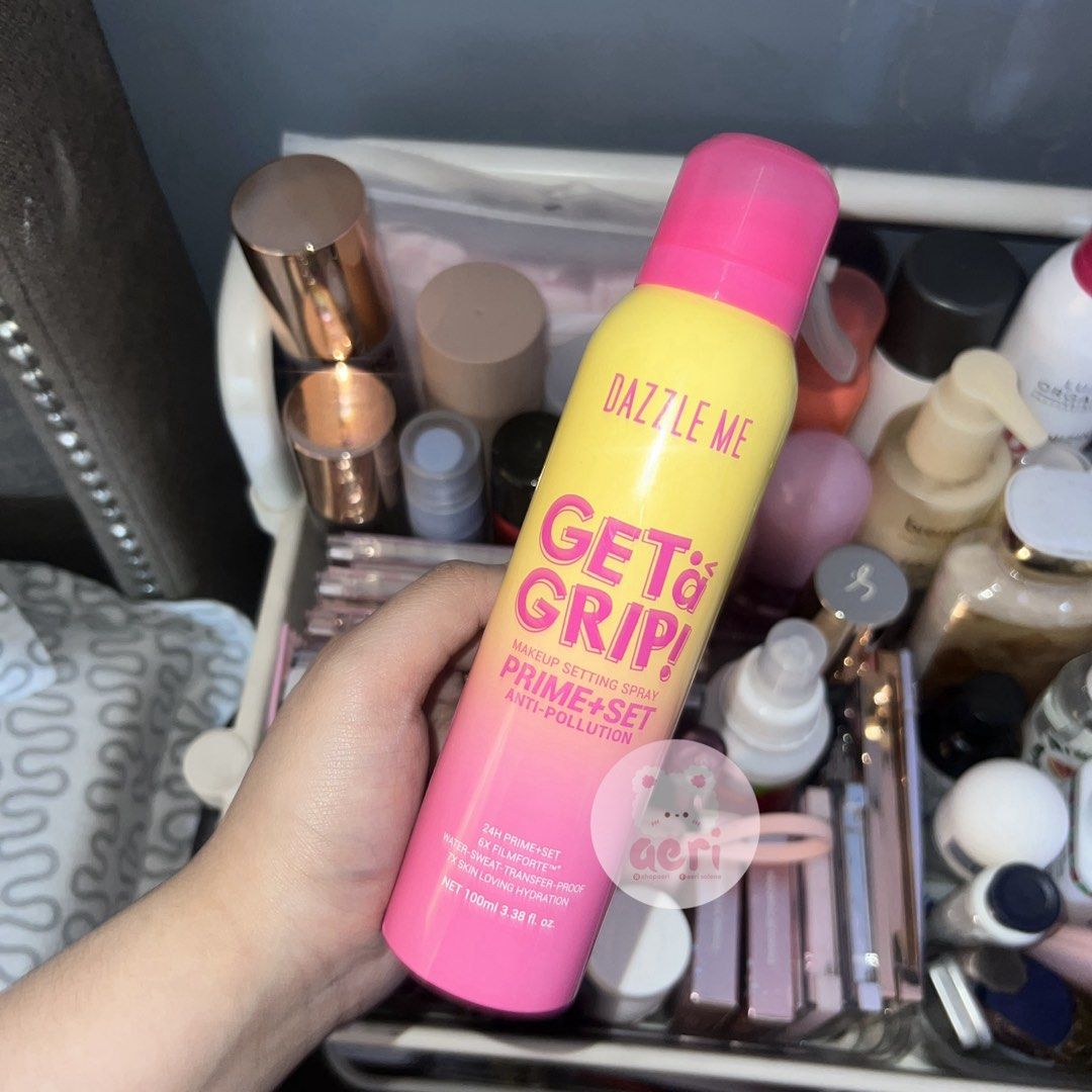 Dazzle Me Setting Spray 100ml (Category: Makeup) located in Antipolo. Submitted by shopaeri (Listing ID 1440058254, Image 1). Description: Dazzle Me Get a Grip Setting Spray ♡ ↳ 100 mL (new bigger size) ┈┈┈┈୨ৎ┈┈┈┈ ◞ Used once only ◞ Delivered last May 23 ✿ ◞ Check proof of purchase (2nd photo) ◞ Price is firm & lowest ! No lowballing ☻ ⊹ RFS: impulsive purchase ┈┈┈┈୨ৎ┈┈┈┈ ♡ MOP: GCash / BPI ♡ MOD: Lalamove / J&T ♡ LOC: Antipolo, Rizal.