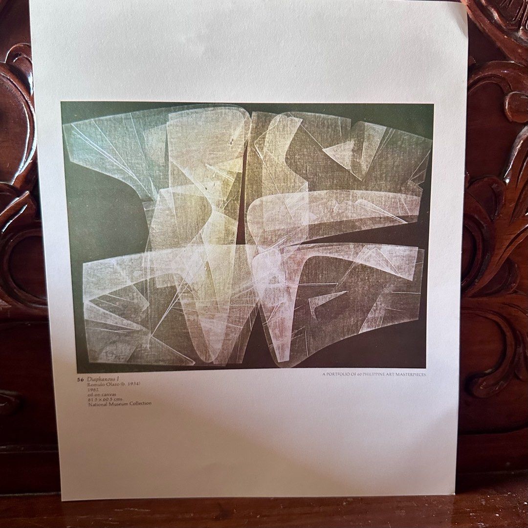 Diaphanous I - Romulo Olazo [lithograph] (Category: Art & Prints) located in General Tinio. Submitted by tindangaklat (Listing ID 1440058074, Image 1). Description: From A Portfolio of 60 Philippine Art Masterpieces.