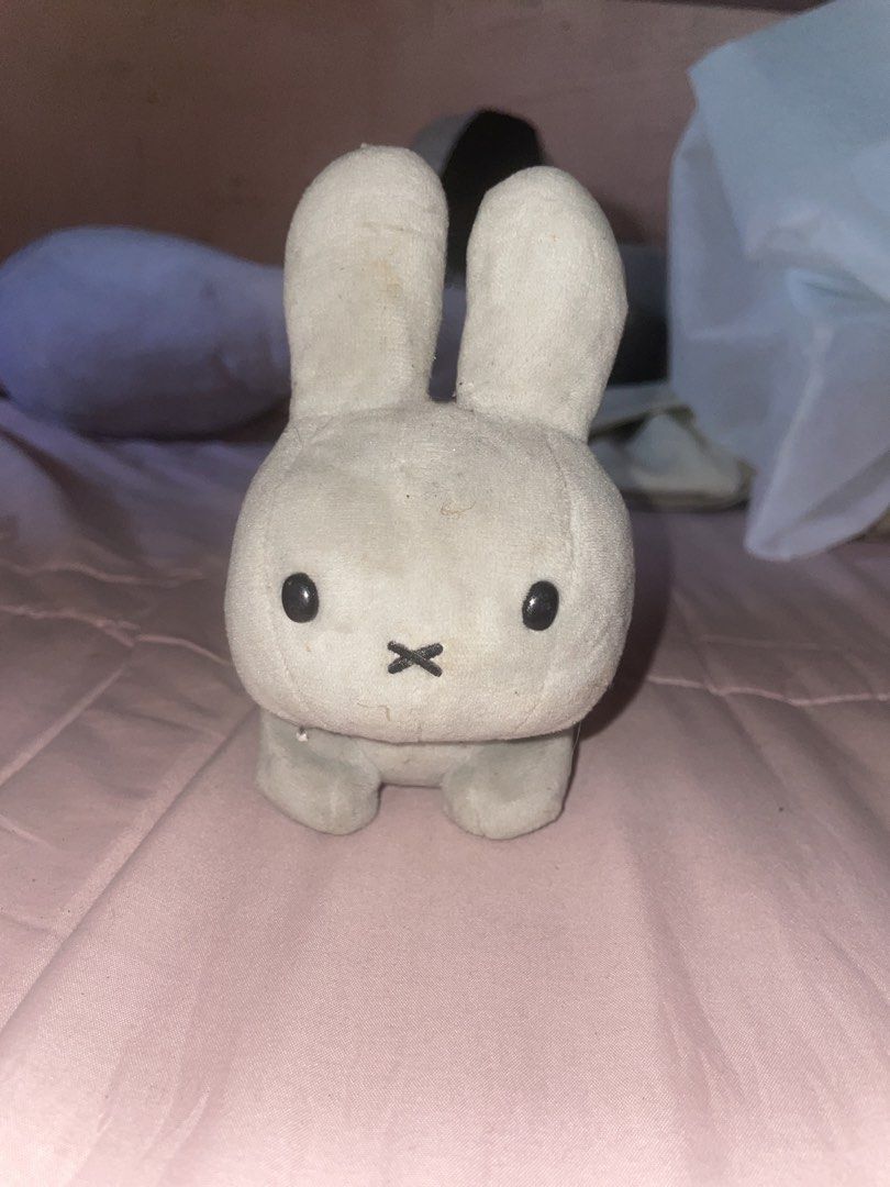 Dick Bruna Miffy Bunny Plush Toy Grey (Category: Plushies & Soft Toys) located in Manila. Submitted by ionajjj (Listing ID 1440034941, Image 2). Description: - Cute and cuddly Miffy bunny plush toy - Soft grey exterior - Iconic Miffy face with black button eyes and 'X' mouth - Perfect for collectors or as a charming decorative piece - A delightful addition to any Miffy fan's collection PRICE IS NEGOTIABLE. JUST SEND ME A PM :)).