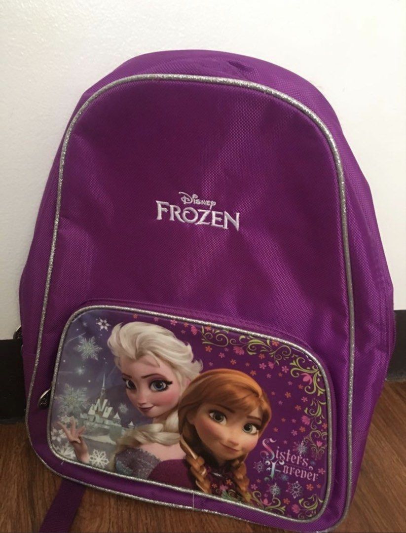 Disney Sofia the First & Frozen Backpacks for Kids (Category: Babies & Kids Fashion) located in Quezon City. Submitted by flyingmommie (Listing ID 1440031132, Image 2). Description: - Adorable and colorful backpacks featuring Sofia the First and Disney's Frozen characters. - Durable design built to last for school or travel. - Convenient side mesh pockets, perfect for carrying water bottles. - An ideal gift for young fans of these beloved Disney 