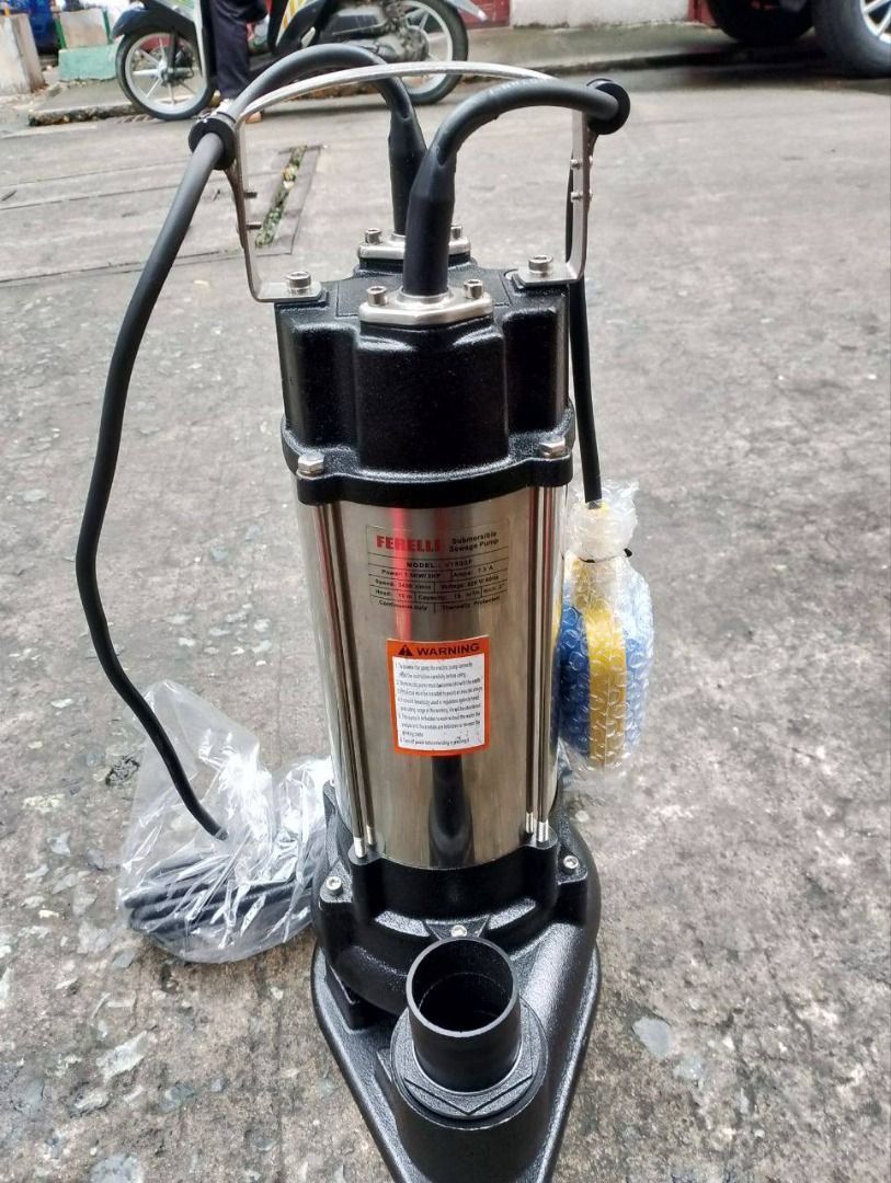 Ferelli Sub Pump Sewage With Float Switch Specs : 2hp / 1 phase (Category: Everything Else Others) located in Manila. Submitted by joeyroque09 (Listing ID 1440076586, Image 2). Description: Ferelli Sub Pump Sewage With Float Switch Specs : 2hp / 1 phase Price: 11875.