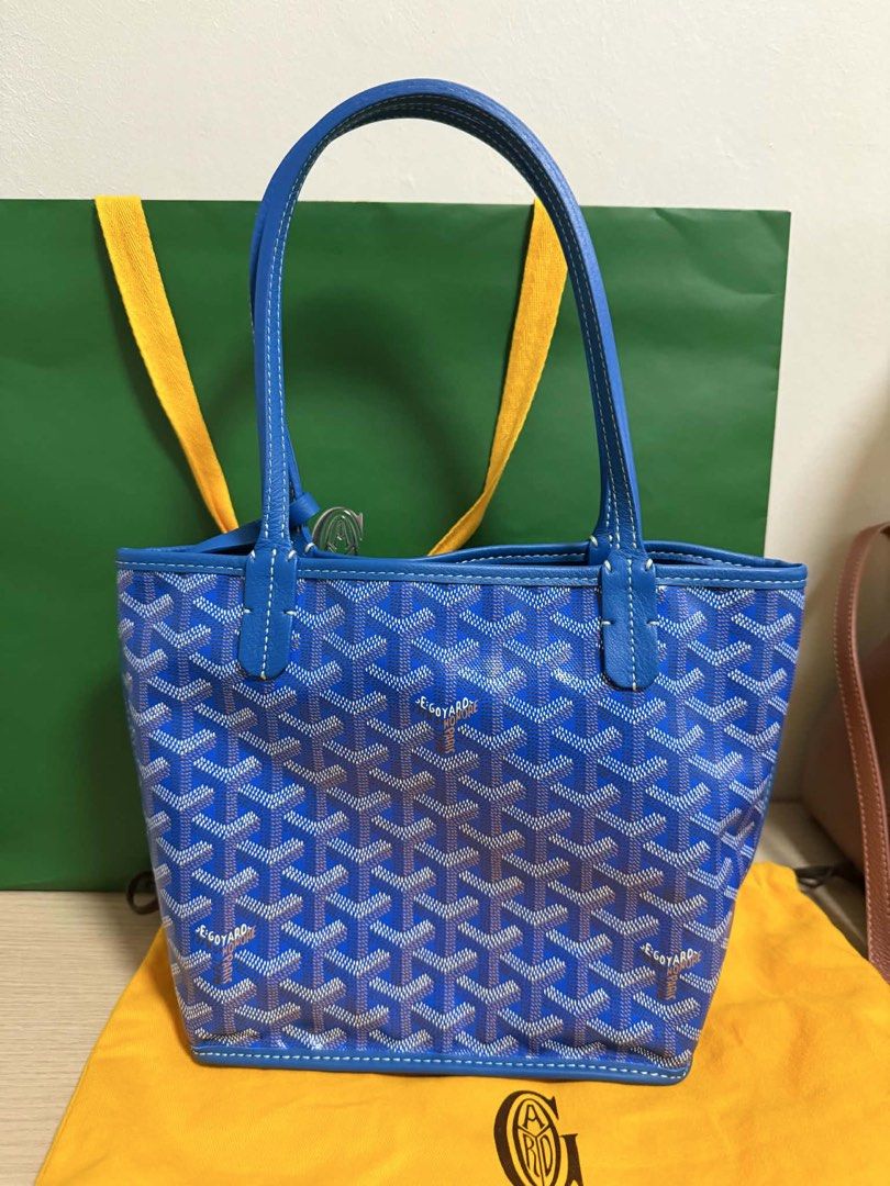 Goyard Mini Anjou (Category: Luxury Bags & Wallets) located in Manila. Submitted by wynacanlas (Listing ID 1440052111, Image 1). Description: Hi, selling personal preloved bag Goyard Mini Anjou Like new condition Used 3x only Still in bnew condition complete inclusions except receipt. 115k only LOC: Imus, Cavite or Paco, Manila.