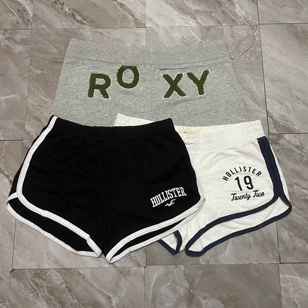 Hollister Micro Mini Shorts & Roxy Skirt (Category: Shorts) located in Bacoor. Submitted by thrift2dough (Listing ID 1440096495, Image 2). Description: ✅Y2K Bottoms Hollister Micro Mini Shorts & Roxy Skirt Size: Small & Medium Condition: 9/10 Issue: None Selling aspack for 1,500 only.