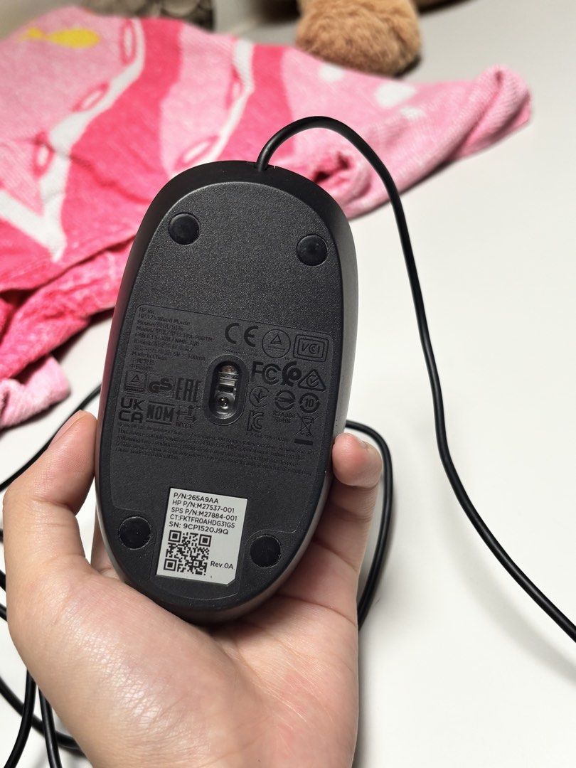 HP Wired USB Optical Computer Mouse464729353749811204