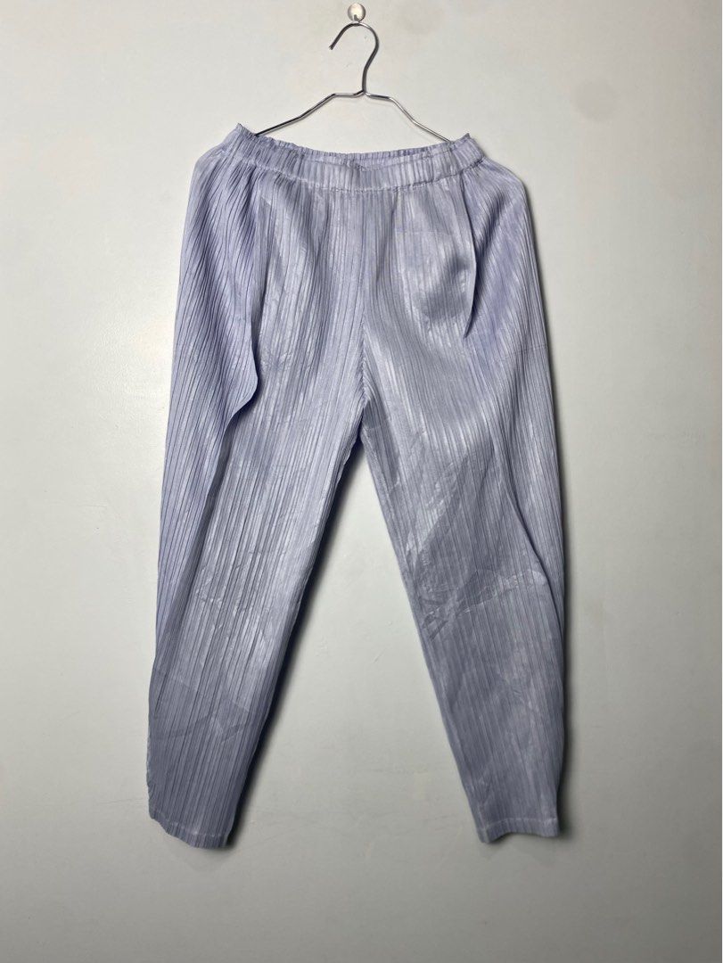 ISSEY MIYAKE PLEATS PLEASE TROUSERS (Category: Other Bottoms) located in Baguio. Submitted by archival.store (Listing ID 1440154094, Image 3). Description: ISSEY MIYAKE PLEATS PLEASE TROUSERS WAIST :24/53 LENGTH:32.5 THIGH:12 OPENING:5 ALL IS STRETCHABLE.