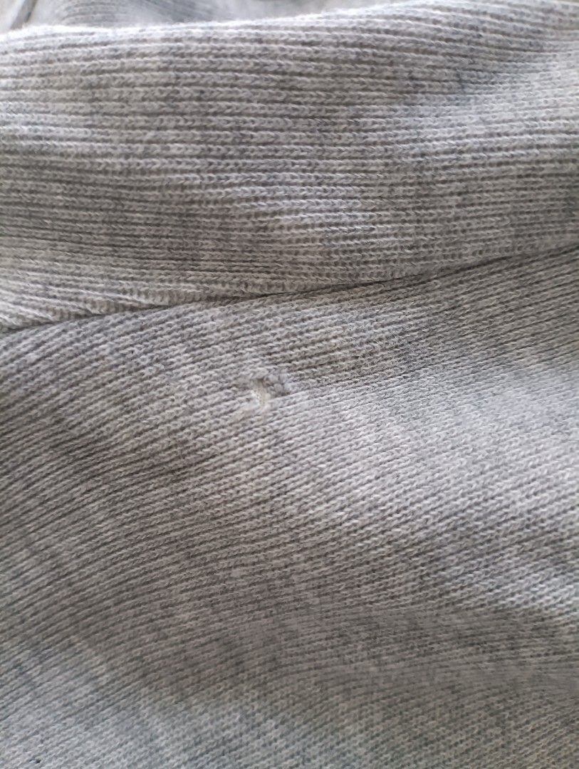 Jogger Pants (Category: Joggers) located in Banga. Submitted by princess.declutter (Listing ID 1439994599, Image 3). Description: With minimal issue (see attached photos) Gray color Waist: 35cm stretchable Length: 93cm COD (Cash On Delivery) Supported via Enstack Ph.