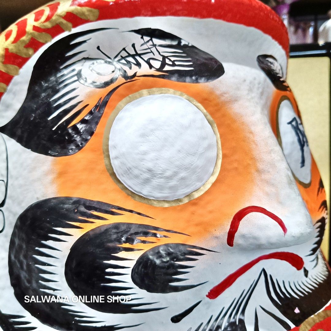 JUMBO LUCKY DARUMA SOLID PAPER MACHE HOME DECOR • JAPAN SURPLUS (Category: Other Home Decor) located in Mabalacat. Submitted by salwanaonlineshop (Listing ID 1440030261, Image 3). Description: JUMBO LUCKY DARUMA SOLID PAPER MACHE HOME DECOR • JAPAN SURPLUS 🇯🇵 Used - Good Condition 🇯🇵 16.5" Tall x 14.5"L x 14"W 🇯🇵 1.9kg 🇯🇵 Solid Paper mache 🇯🇵 No issue 🇯🇵 Japan Source 🇯🇵 ₱1,950 Daruma dolls are used and cherished as a symbol of good 