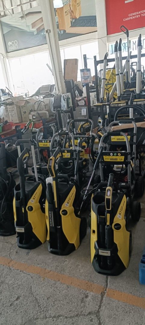 Karcher Pressure Washer for Sale (Category: Cleaning Tools & Supplies) located in Paranaque City. Submitted by materesadimasaca (Listing ID 1440042130, Image 2). Description: - High-performance Karcher pressure washer - Ideal for tough cleaning jobs (cars, patios, outdoor spaces) - Durable design - Integrated handle and wheels for easy maneuverability.