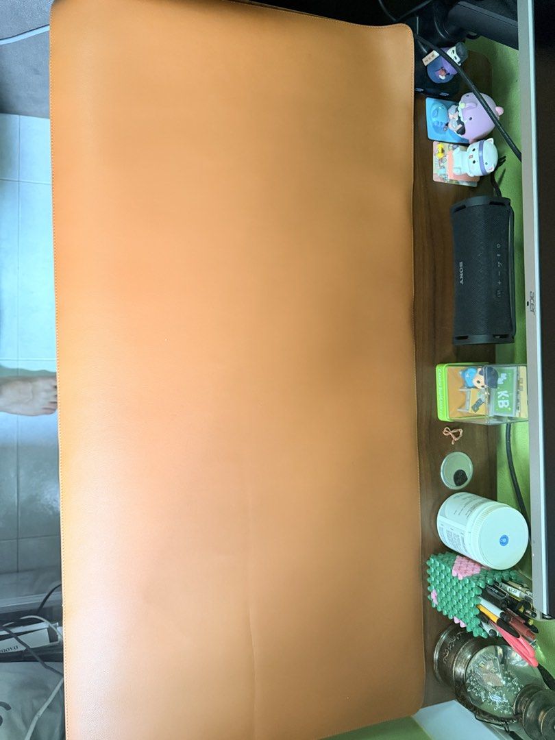 Large Orange/brown Desk Mat464733842777067520
