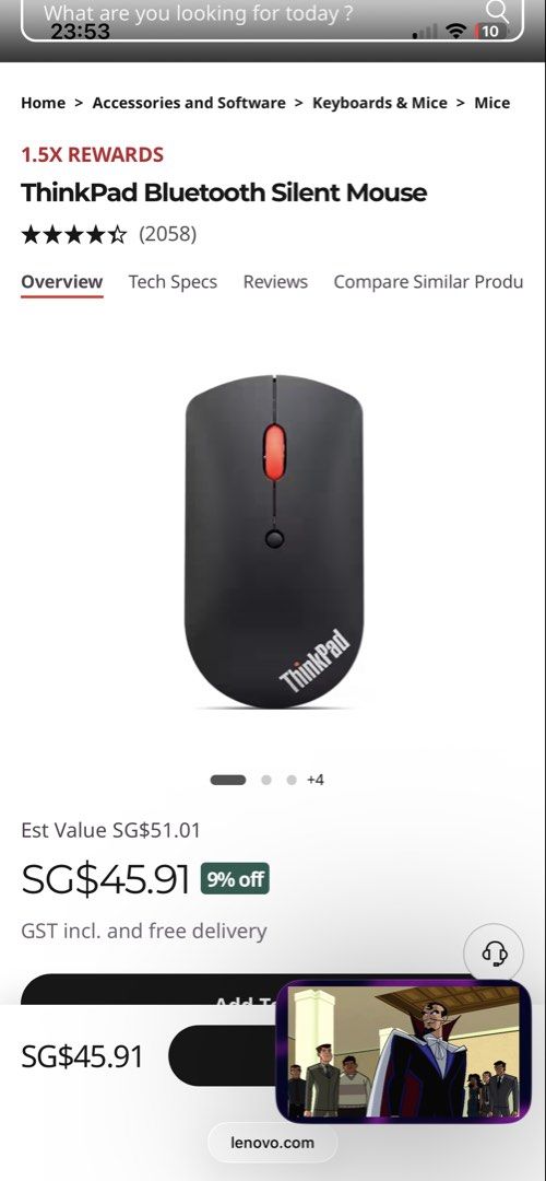 Lenovo ThinkPad Bluetooth Silent Mouse465088685214935040