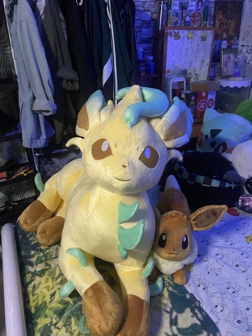 Life Size Leafeon Plush 2025 (Category: Plushies & Soft Toys) located in Manila. Submitted by jongamba0773283 (Listing ID 1440160846, Image 2). Description: -Brand new with intact paper tag -Original fron pokemon center Japan.