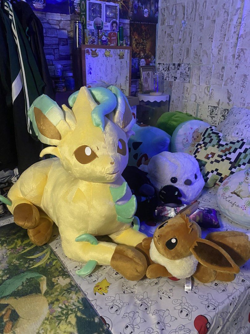 Life Size Leafeon Plush 2025 (Category: Plushies & Soft Toys) located in Manila. Submitted by jongamba0773283 (Listing ID 1440160846, Image 3). Description: -Brand new with intact paper tag -Original fron pokemon center Japan.