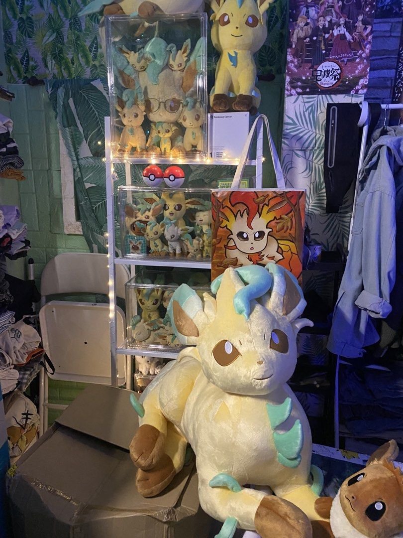 Life Size Leafeon Plush 2025 (Category: Plushies & Soft Toys) located in Manila. Submitted by jongamba0773283 (Listing ID 1440160846, Image 1). Description: -Brand new with intact paper tag -Original fron pokemon center Japan.