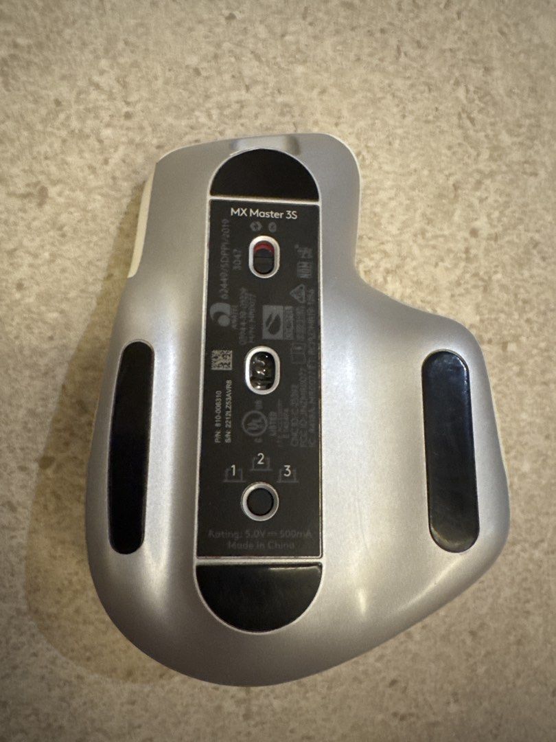 Logitech MX Master 3S Wireless Mouse - Pale Grey464981338872893441