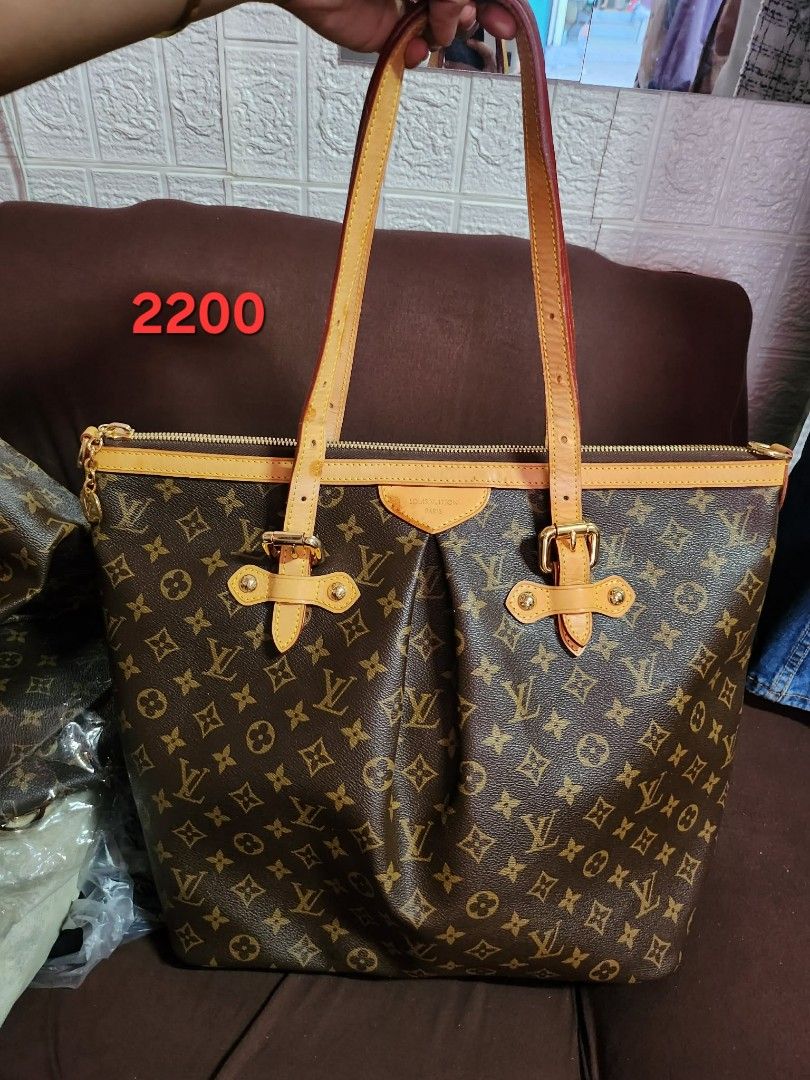 Louis Vuitton Monogram Canvas Palermo GM Bag. (Category: Luxury Bags & Wallets) located in Caloocan City. Submitted by xtrabaggageforsale (Listing ID 1439997930, Image 1). Description: New Arrival!!! In excellent preloved condition from Korea. Design Details: It features iconic monogram-coated canvas with an inverted front pleat, vachetta cowhide leather trim, and a gold-tone chain zipper pull. -See photos and item specifics for details and condi
