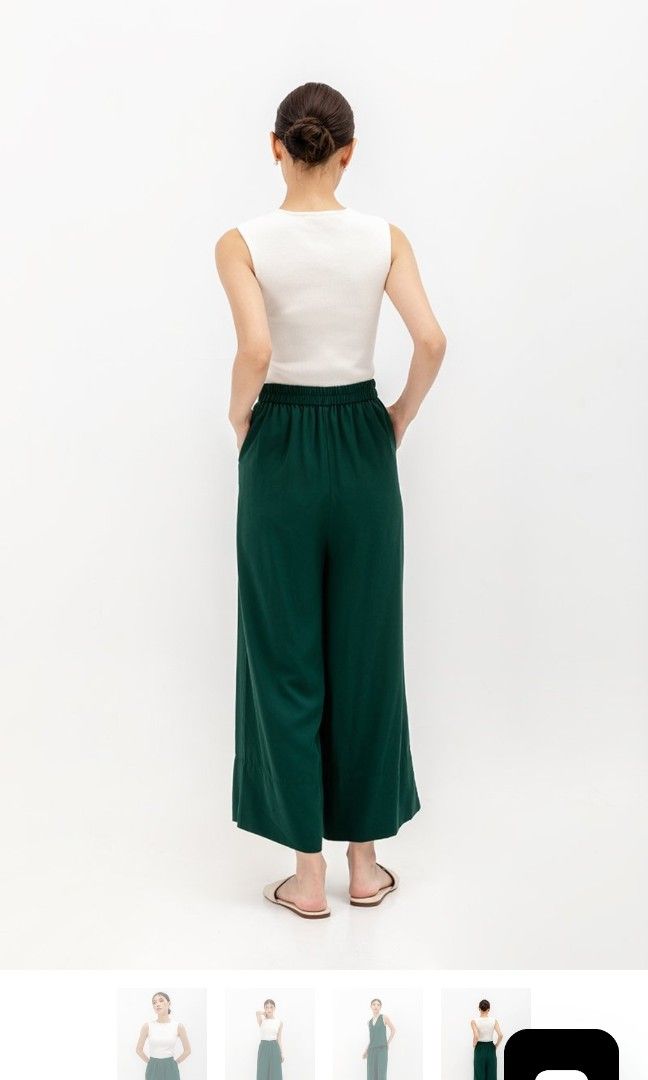 Love and bravery Junius elastic waist tencel pants (Category: Other Bottoms) located in Singapore. Submitted by greeeenteaaaa (Listing ID 1440134161, Image 2). Description: wash once but not worn before size S light cooling material elastic waist.