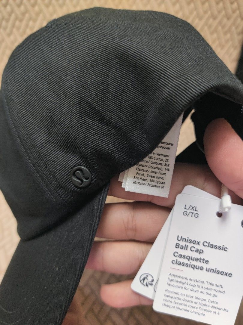 Lululemon Unisex Ball cap size L/XL (Category: Caps & Hats) located in Paranaque City. Submitted by waldynazz (Listing ID 1440115573, Image 3). Description: For sale! Brand new! 101% Authentic 💯 💯 Lululemon Unisex Ball cap size L/XL 1,599 only Orig SRP 2,499 Pickup at my place Parañaque area Pm for fast transaction.