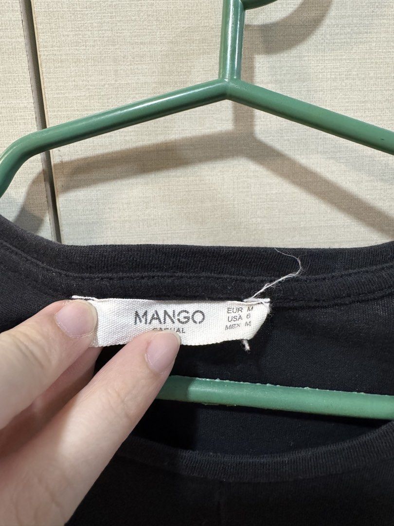 Mango Black Shirt with Knot (Medium) (Category: Shirts) located in Quezon City. Submitted by declutter_cts (Listing ID 1440158698, Image 3). Description: .
