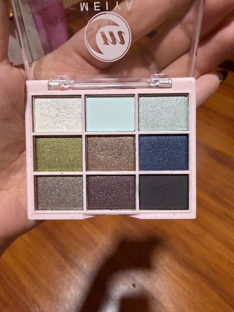 MEIYA Eyeshadow Palette 9 Colors (Category: Makeup) located in Pasig City. Submitted by nwlsoq (Listing ID 1440096514, Image 2). Description: - MEIYA Eyeshadow Palette - 9 versatile shades - mix of shimmery and matte finishes - earthy and cool tone selection - compact and convenient for your makeup bag - used only once - bought January 2026 - RFS: don’t use it anymore.