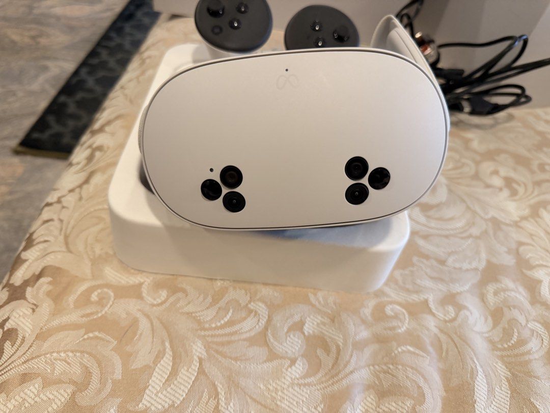 Meta quest VR2 (Category: Virtual Reality) located in Singapore. Submitted by divyanarul68597 (Listing ID 1440043074, Image 3). Description: Meta Quest 2 VR headset in excellent/pristine condition, lightly used only a few times. Comes complete with 2 controllers, charging cable and adapter. Perfect for VR gaming, fitness and entertainment. Fully functional and very well maintained..