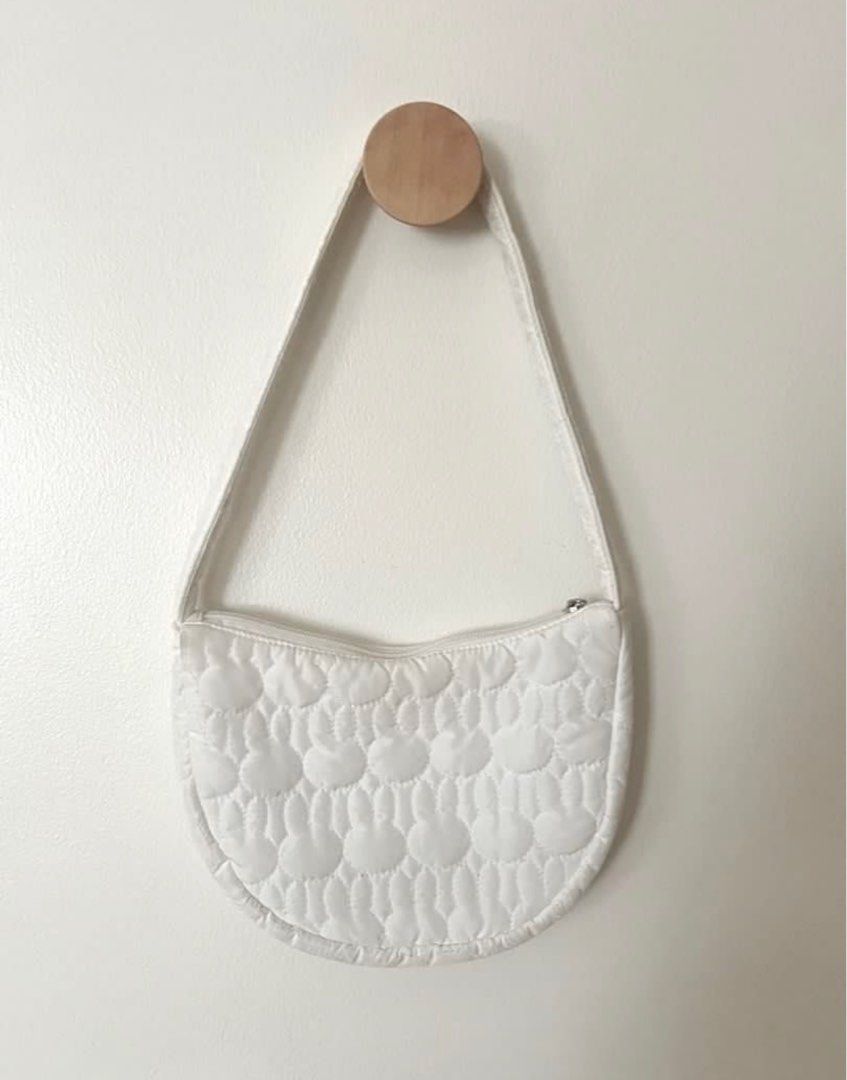 Miffy Style Japan Embroidered Dumpling Bag (Category: Shoulder Bags) located in Pasig City. Submitted by tiny_studios (Listing ID 1440194144, Image 3). Description: white miffy bag! - super cute! - like the cos quilted bag but miffy .