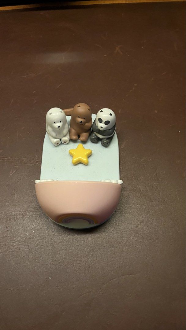 MINISO We Bare Bears Phone Stand (Category: Designer & Blind Box Toys) located in San Juan City. Submitted by kaelarafer (Listing ID 1440128858, Image 3). Description: MINISO We Bare Bears Phone Stand RFS: Never used.