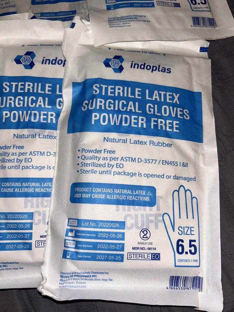 Nursing medical supplies (Category: Medical Supplies & Tools) located in Paranaque City. Submitted by jullianajoco (Listing ID 1440008546, Image 3). Description: ₱650 Inclusions: ➡️15 pcs Indoplas Sterile Gloves 6.5 (Expiration: 05/2027) ➡️58 pcs 4x4 Partners Gauze Pad ➡️100 pcs ChemTech Nitrile Gloves (Medium) ➡️100 pcs Indoplas Wooden Tongue Depressor ➡️Hanging scale ➡️50 pcs shoe covers ‼️FREE‼️ 2 surgical tapes and disposable surgical cap.
