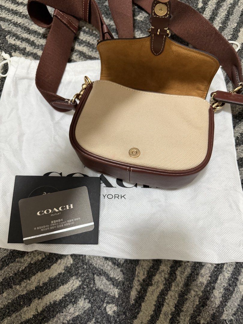 Original Amelia Small Saddle Bag Coach (Category: Luxury Bags & Wallets) located in Quezon City. Submitted by annajang12578 (Listing ID 1440006131, Image 2). Description: The bag has only been used once and is original. I bought it in Korea at the Coach outlet..